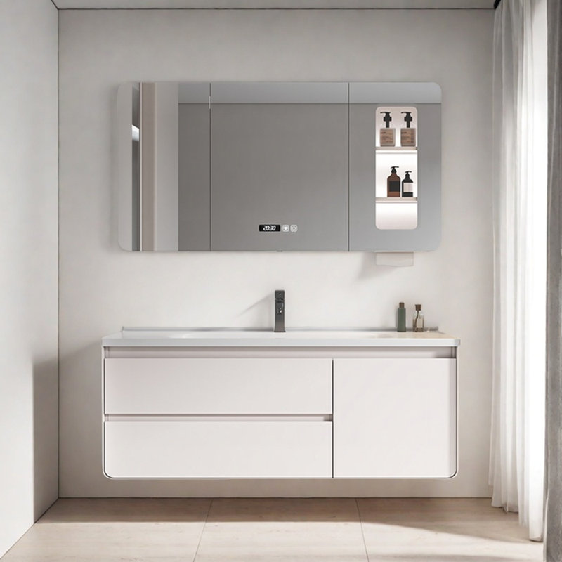 Armoire de salle de bain légère et luxueuse
