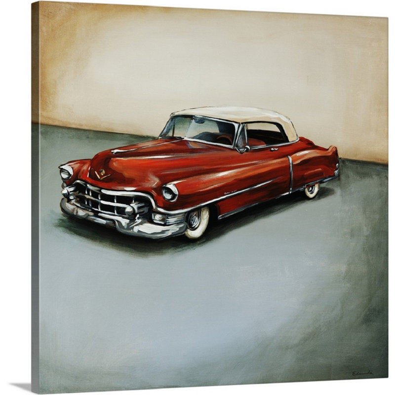 « classic voiture ii », reproduction d’impression, H 35 po x l 35 po x P 1,5 po, Toile tendue