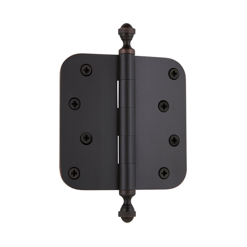 4'' x 4'' Brass Butt Bearing Hinge, Timeless Bronze