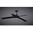 Heeley 52 in. Black Indoor Rod Mount Transitional Ceiling Fan with Reversible Black-Brown Hickory Blades, Dimmable Integrated LED Light Kit and Remote Control Included, 3 Speeds, White Acrylic Shade