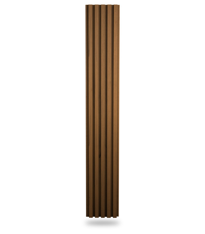 Panneaux de revêtement en composite européen de 107 po x 8,6 po, Teck