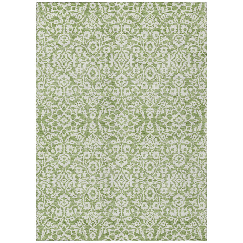 Tapis vert lavable à la machine intérieur / extérieur 1 pi 8 po x 2 pi 6 po ACN920 vert 3 pi x 5 pi, Rectangle 9 pi x 12 pi