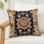 Coussin décoratif à carreaux brun intérieur et extérieur-115218607-115218738
