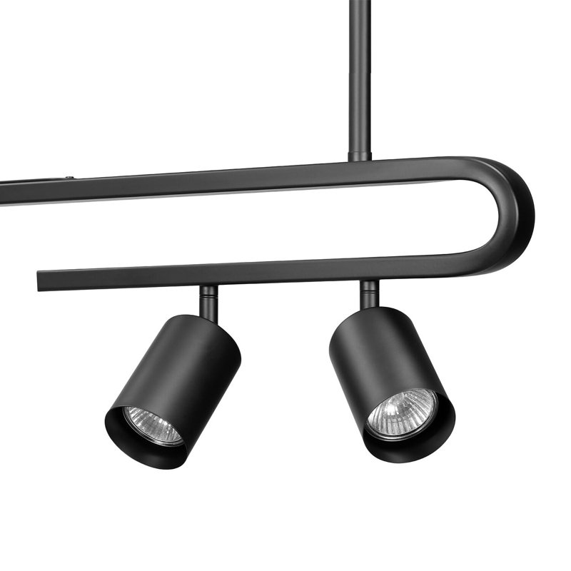 32'' 5 -Light Swing Arm Track Track Kit with Dimmable and Adjustable Head