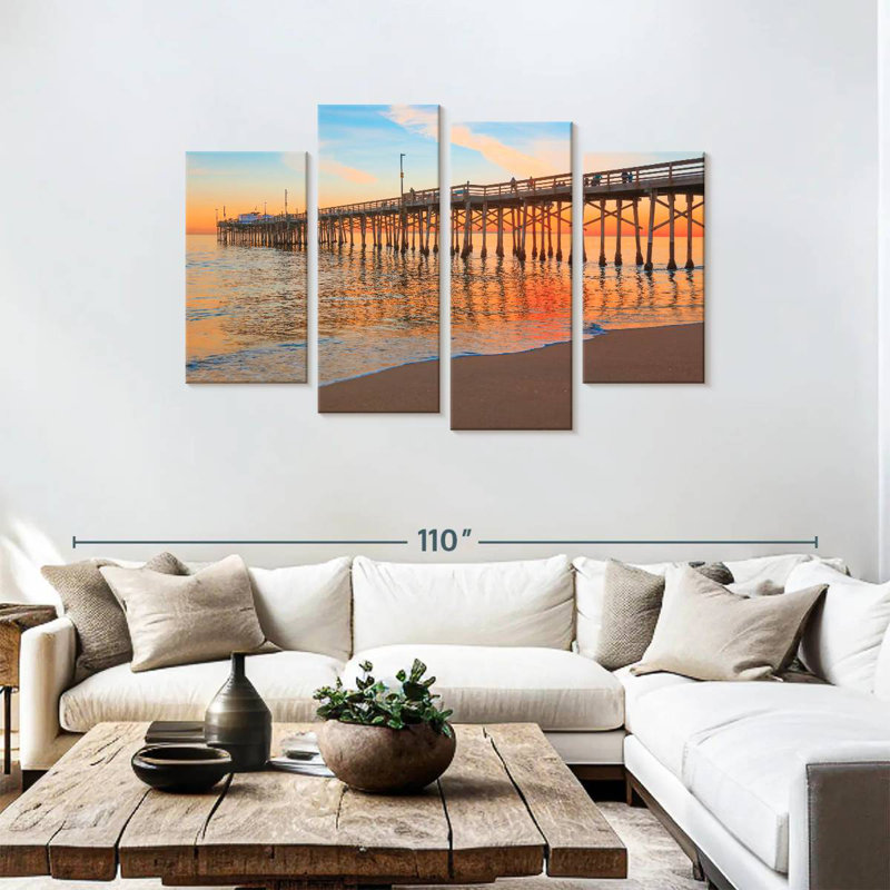 Coucher de soleil Gillard Balboa Pier, H 48 po x l 75 po