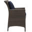 Chaise de salle à manger en rotin et osier Bocabec par Havenside Home-995238423-995273850