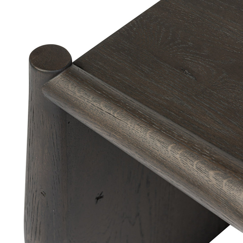 Glenview Solid Wood End Table, Black