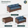 Azoriah Wicker 7 - Person Outdoor Seating Group with Storage