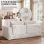 Canapé-lit de futon convertible en velours côtelé de 74,8 po 5-1 en 1 grand format avec futon avec porte-gobelets et poches latérales - aucun assemblage requis-328012266