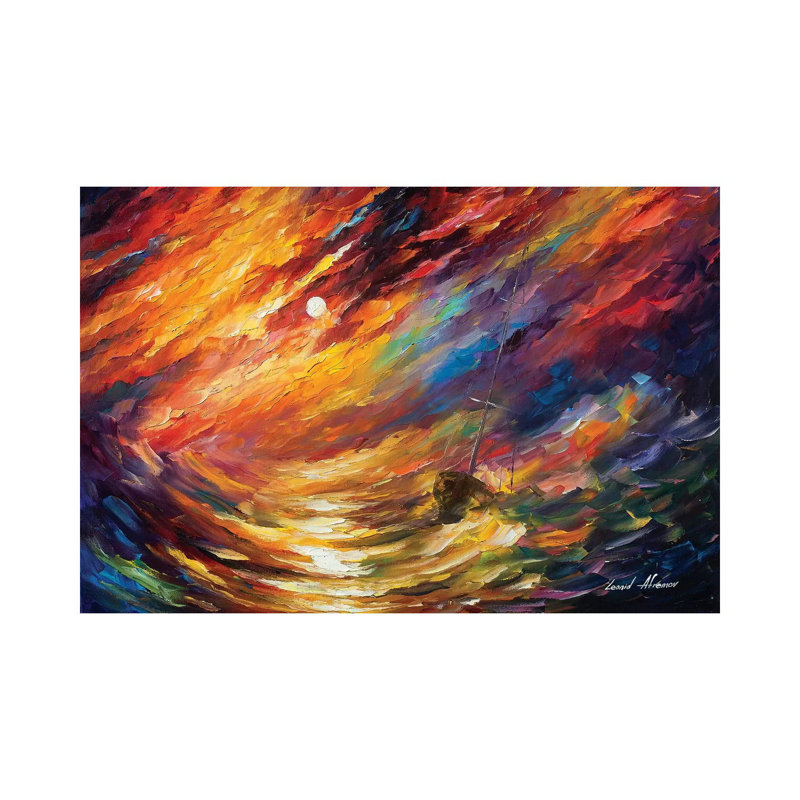 Tempête qui ne finit jamais - Giclée sur toile tendue avec châssis, H 12 po x l 18 po