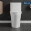 Toilette monobloc allongée à double chasse d'eau 0,8 / 1,28 GPF avec hauteur ADA, blanc