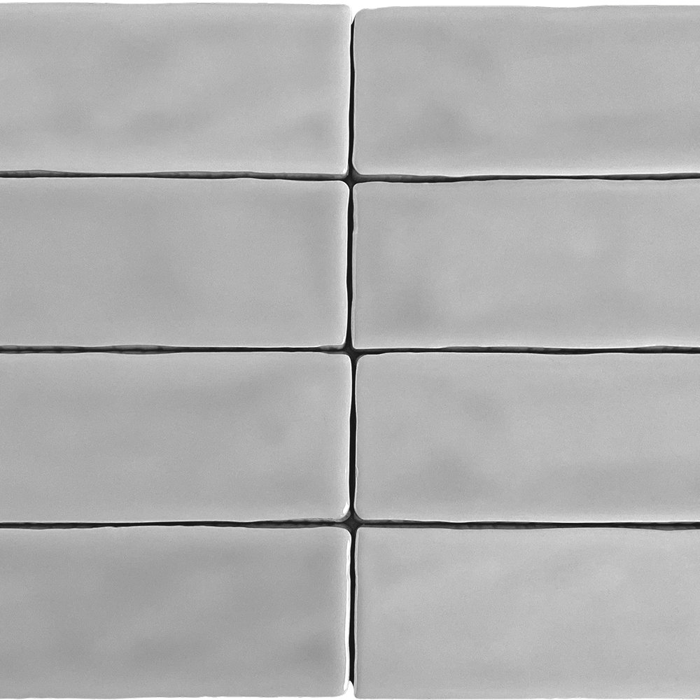Lake Como 2" x 10" Glossy Tile, Gris