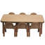Ensemble de table rectangulaire et chaise pour tout-petits BASELINE -56334854-51953192