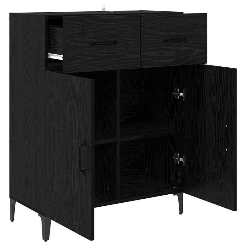 69.5cm Sideboard, Black Oak