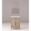 Meuble-lavabo en chêne gris 61 cm (L) x 46 cm (P) avec comptoir en acrylique, robinetterie, miroir de 46 cm et plateau de 61 cm inclus.