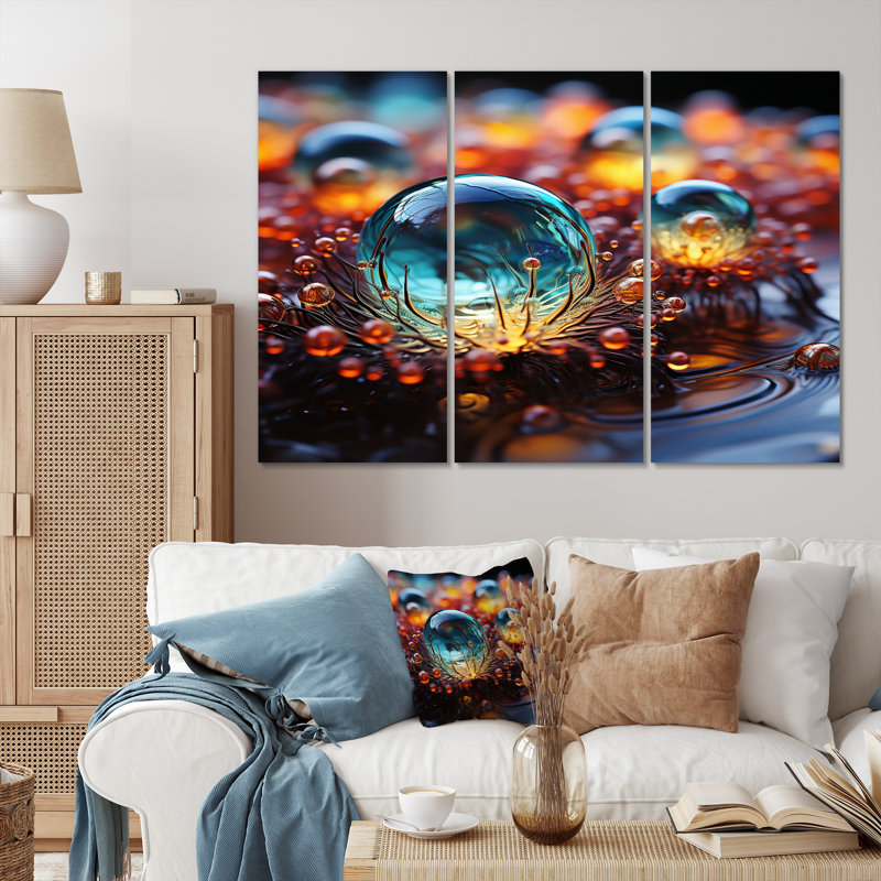 «3D Molecules Microscopic Wonders I - Abstract Shapes», ensemble de reproductions d'art mural, H 28 po x l 36 po x P 1 po
