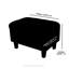 50cm Blue Velvet Storage Ottoman
