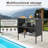 Round Polyethylene (PE) Wicker Outdoor Bar Table-66805189