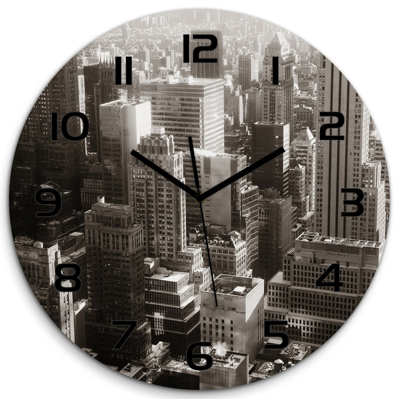 Joeisha Glass Wall Clock