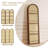 67" Arched Folding Room Divider with Magazine Display Rails-1843227837
