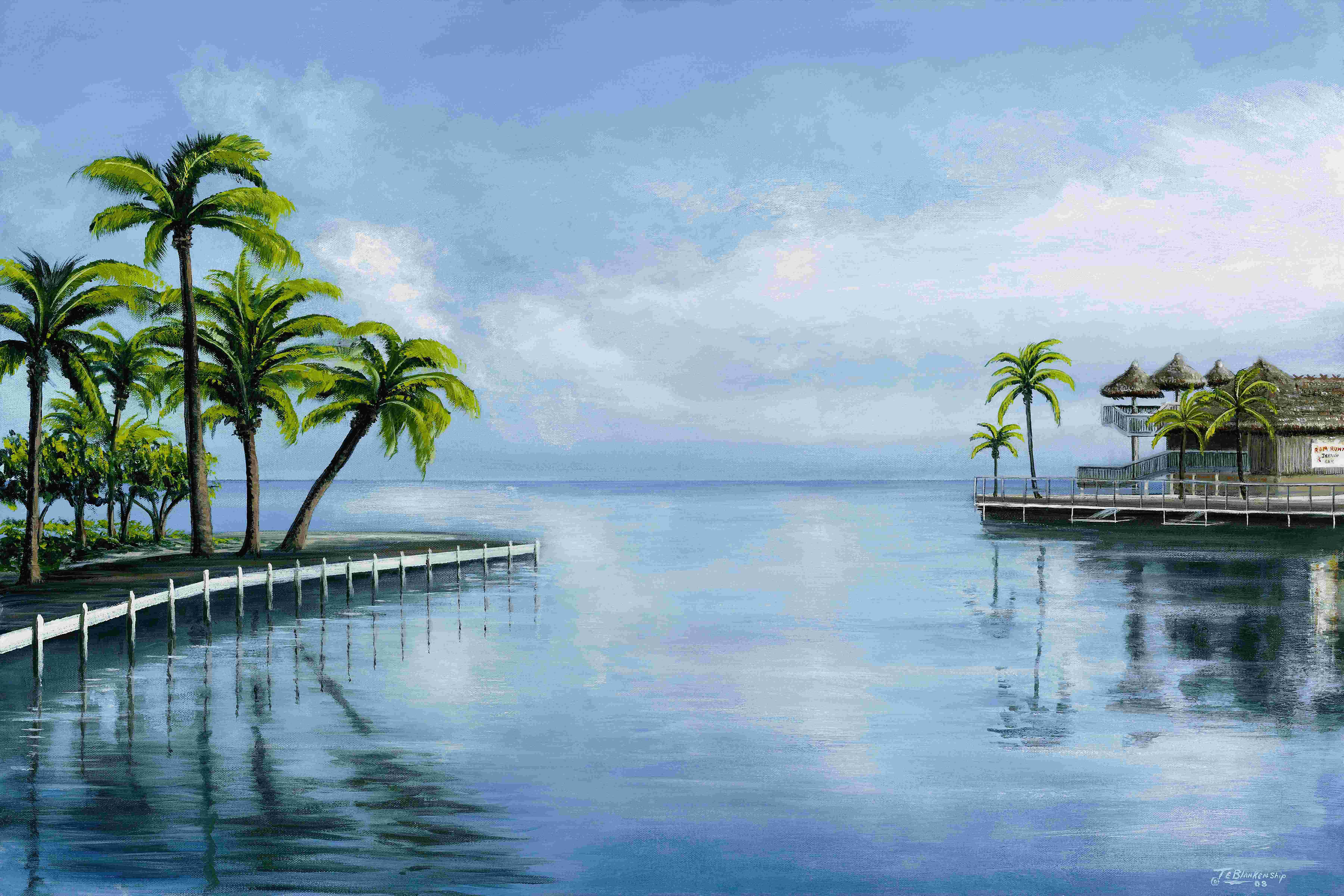 Rosecliff Heights Twilight At Pelican Cove On Canvas by Tom Blankenship