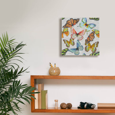 «Butterfly Gathering C» par Jean Plout, art mural sur toile