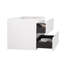 Armoire murale blanche sans lavabo - 36W-201. 20% d'espace de rangement élargi. Tiroir silencieux. Poignée moderne - Notion. . 18,1 po Largeur. 20,04 po. 35,7 de profondeur. 68,35 lb Bassin, option supplémentaire, tiroirs,