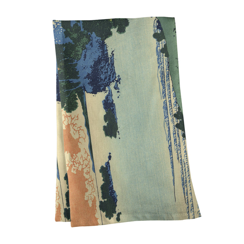 Hague Tea Towel Kitchen Towel, Green/Blue, Cotton Twill