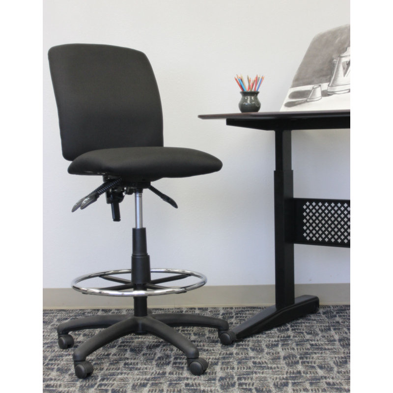 Fabric Drafting Chair, Not Included
