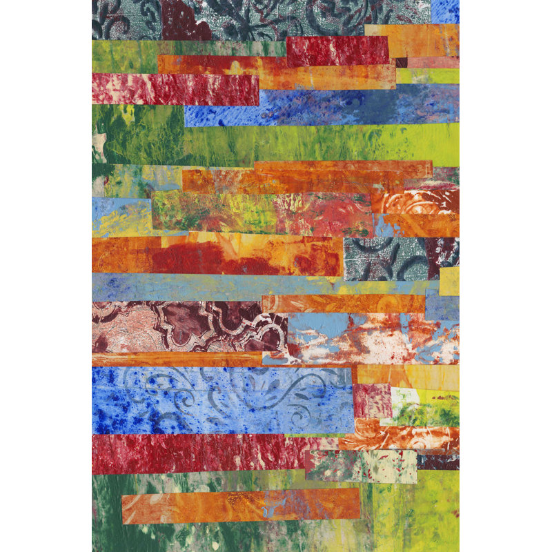 Monoprint Collage III, H 18 po x l 12 po