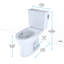 Drake® Dual-Flush Elongated Two-Piece Toilet with High Efficiency Flush (Seat Not Included)