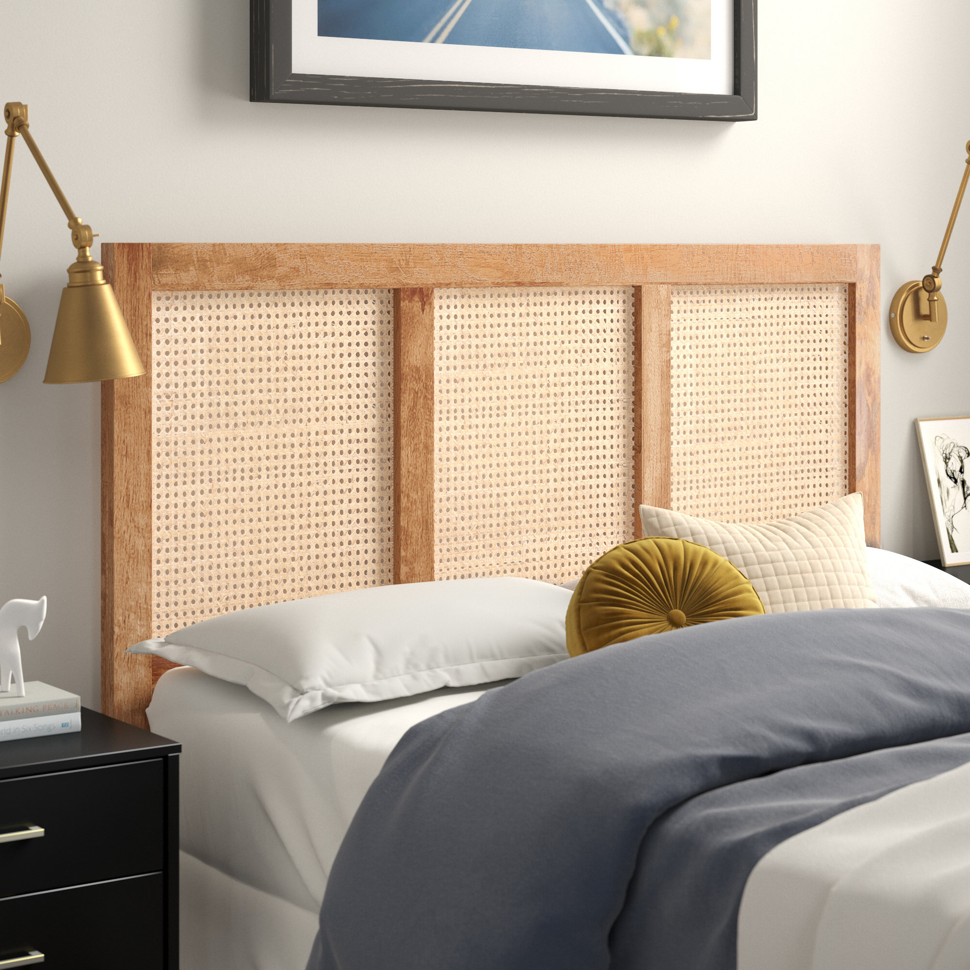 Tahoe Solid Wood Headboard, Natural, Full