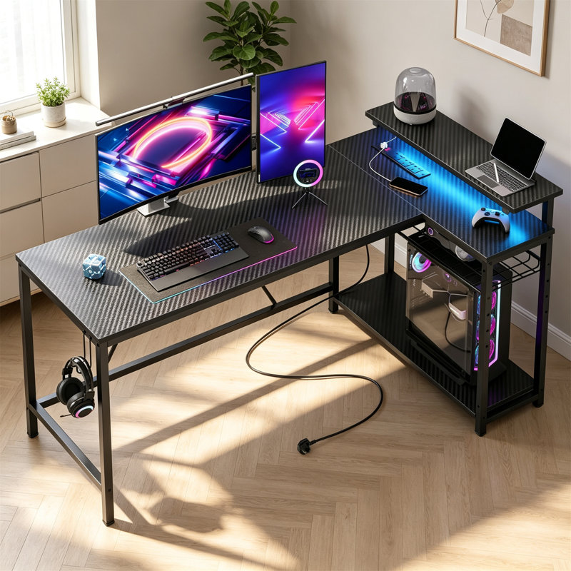 MDF Computer Desk, Black
