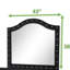 Miroir capitonné en cristal Sophia Modern Style