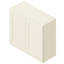 30" W x 30" H Soft White Shaker Ready-to-Assemble Wall Cabinet with Solid Wood Doors