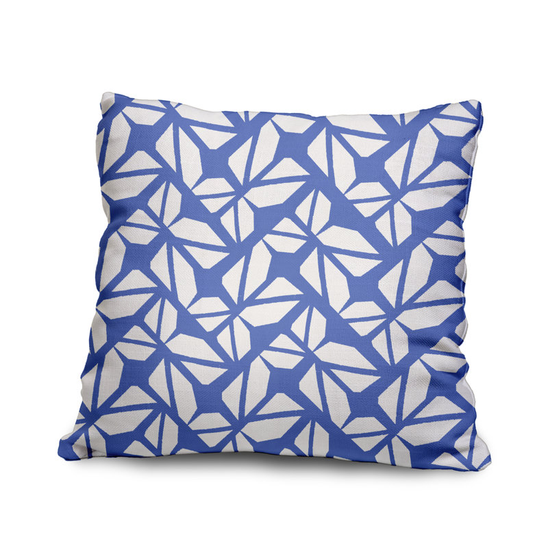 Housse et insert de coussin extérieur d'extérieur, 18" x 18", Bleu