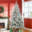 Arbre de Noël artificiel enneigé 7,5 pi avec branches réalistes, vert-510415902