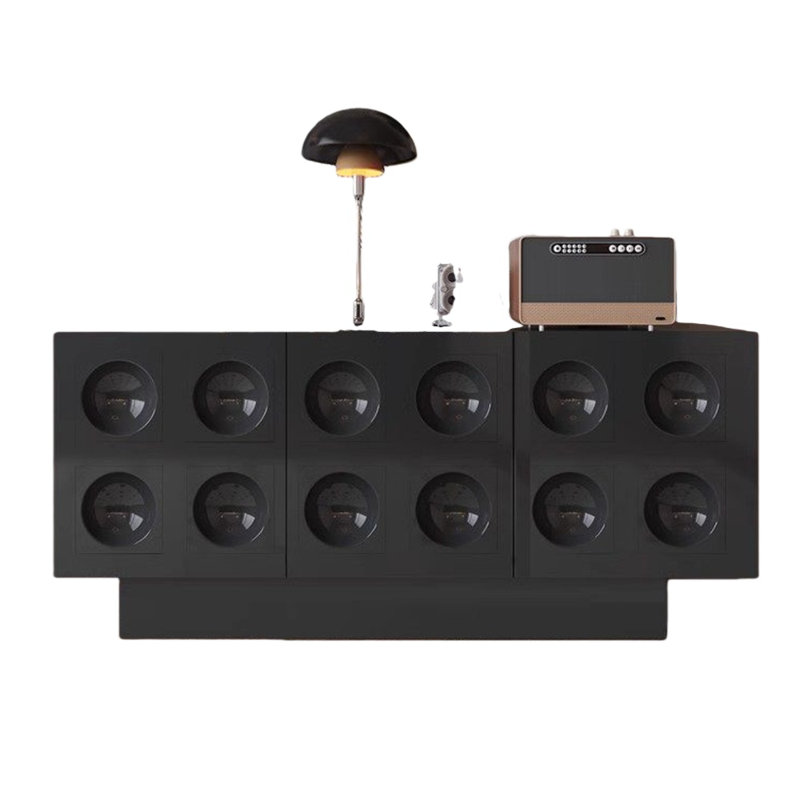 Buffet noir simple et moderne