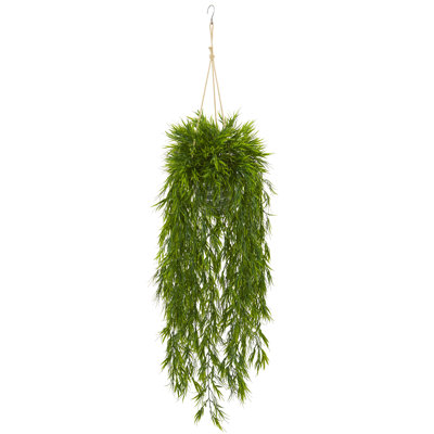 50'' Faux Bamboo Plant in Metal Planter