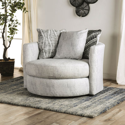 Hardden 49'' Wide Swivel Barrel Chair