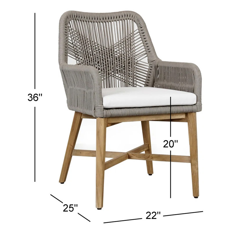 Outdoor Teak Dining Armchair