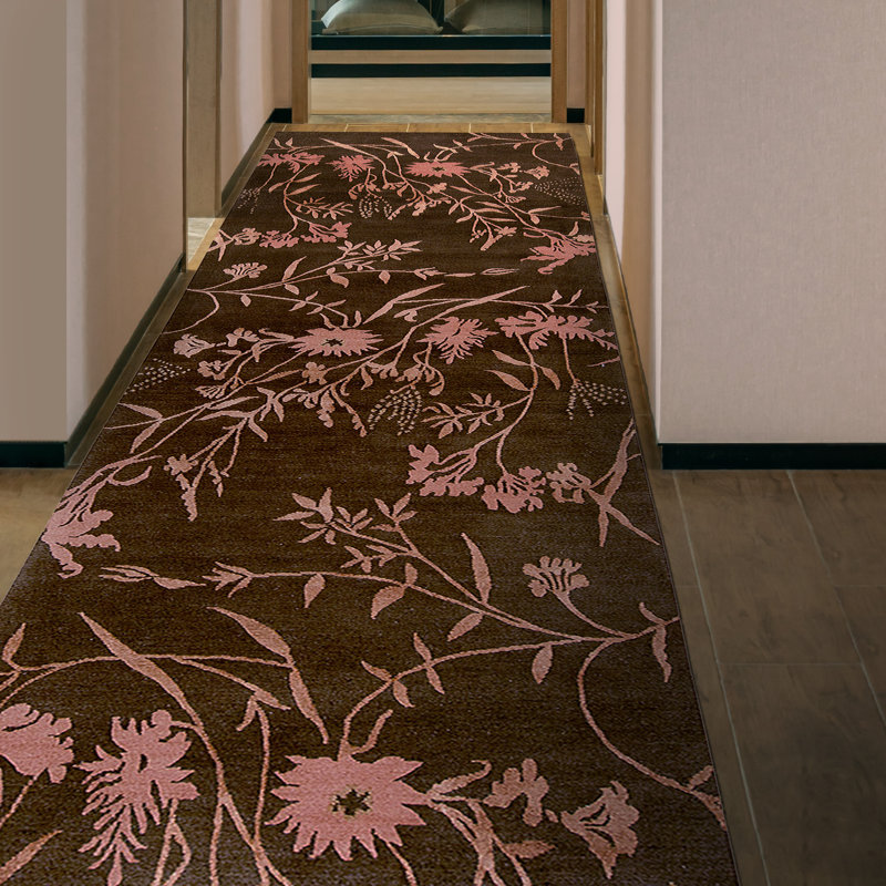 Floral Area Rug, Runner 3' x 10'