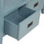 Console 36 po avec 4 tiroirs et 1 tablette bleue pour le décor de l'entrée 36 po