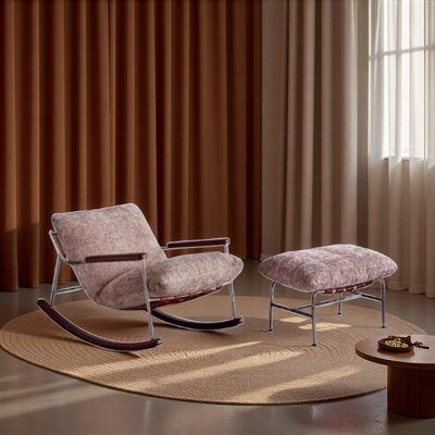Chaise berçante moderne de luxe simple.