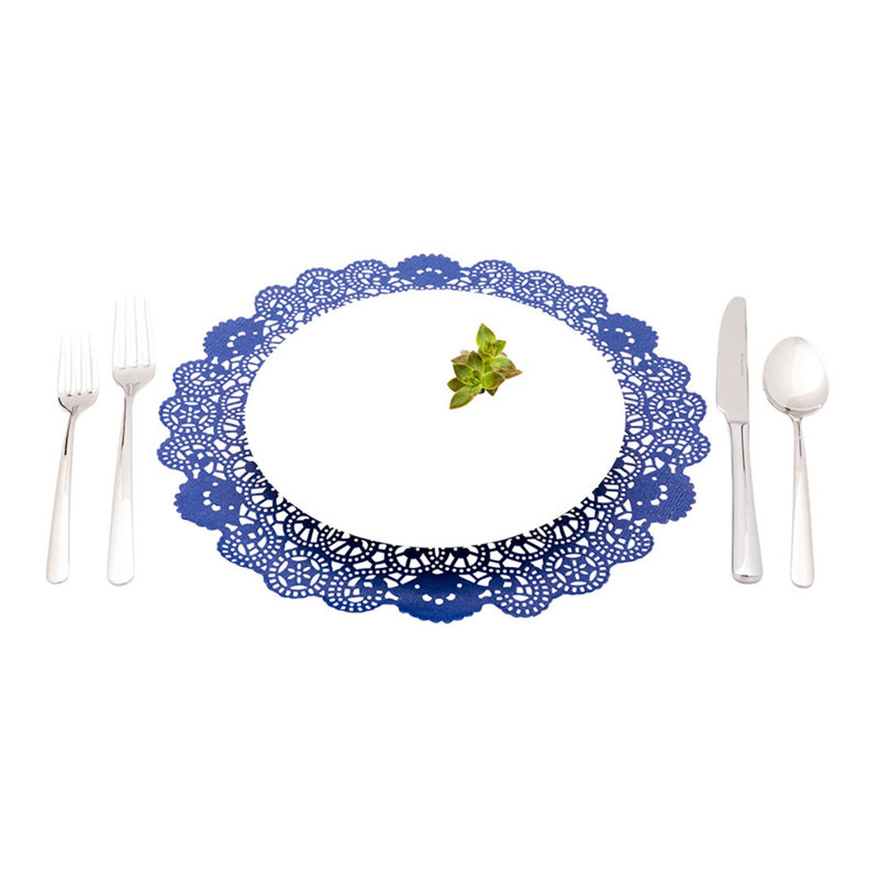 100 Piece Disposable Paper Plastic Paper No Holiday Doily Disposable Party Supplies for Guests