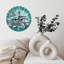 Horloge murale en bois 10 po, mouvement silencieux, à piles (piles AA non incluses), décor artistique, parfait pour les décorations