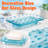 Transparent Blue Dot Glass Soap Dish