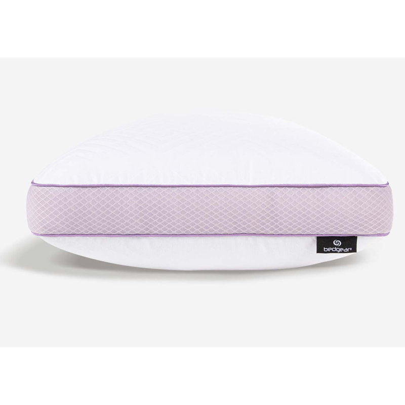 Bedgear High-Low Performance Pillow - High Size - Plush Support Pillow for Neutral/Warm Sleepers, 20" H x 26" W x 4.75" D