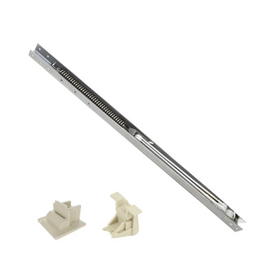 0E221C0983D64C9C91499819006E8AAA Balance de glissière de fenêtre 19 po de longueur de canal 1/2 po de profondeur de canal 8 à 12 lb Capacité de poids avec des guides de châssis supérieur 60-595a et inférieur 60-596a