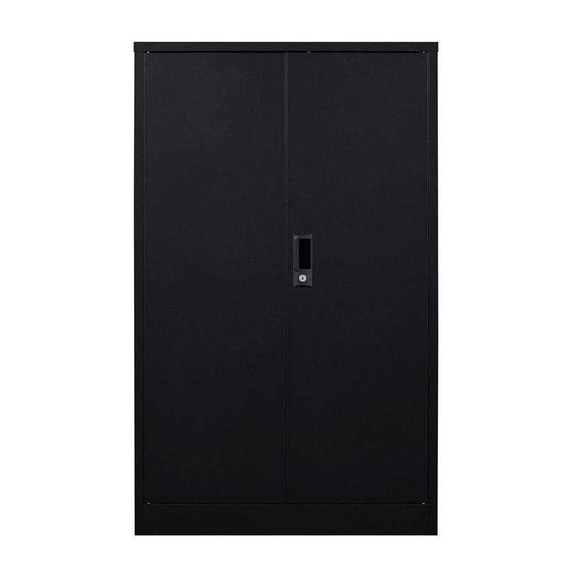 Armoire de rangement en métal avec portes verrouillables, tablette réglable et conception pliante pour la maison, le bureau, l'école et le garage